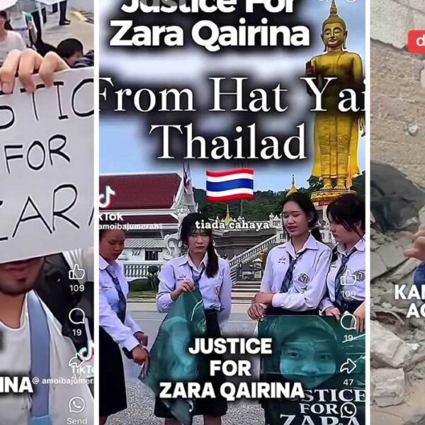 Simpati #JusticeforZara ‘MENDUNIA’ hingga ke Gaza – Allahuakbar..